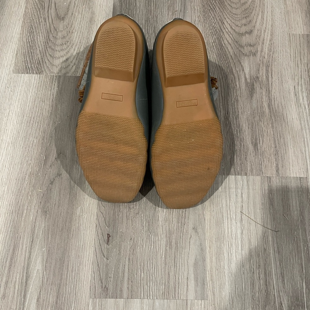 Sperry Saltwater Gray and Tan Duck Boots - Picture 7 of 7